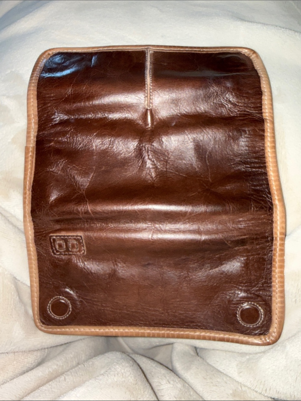 Bed Stu Canton Two-Tone Brown Leather Wallet - Picture 6 of 6
